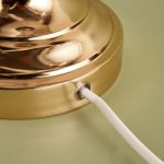 Casa si Gradina - Corpuri si surse de iluminat - Veioze si lampi - Veioze - Veioza, Opviq, textil, bej auriu, 22x14x45 cm - Infinity.ro