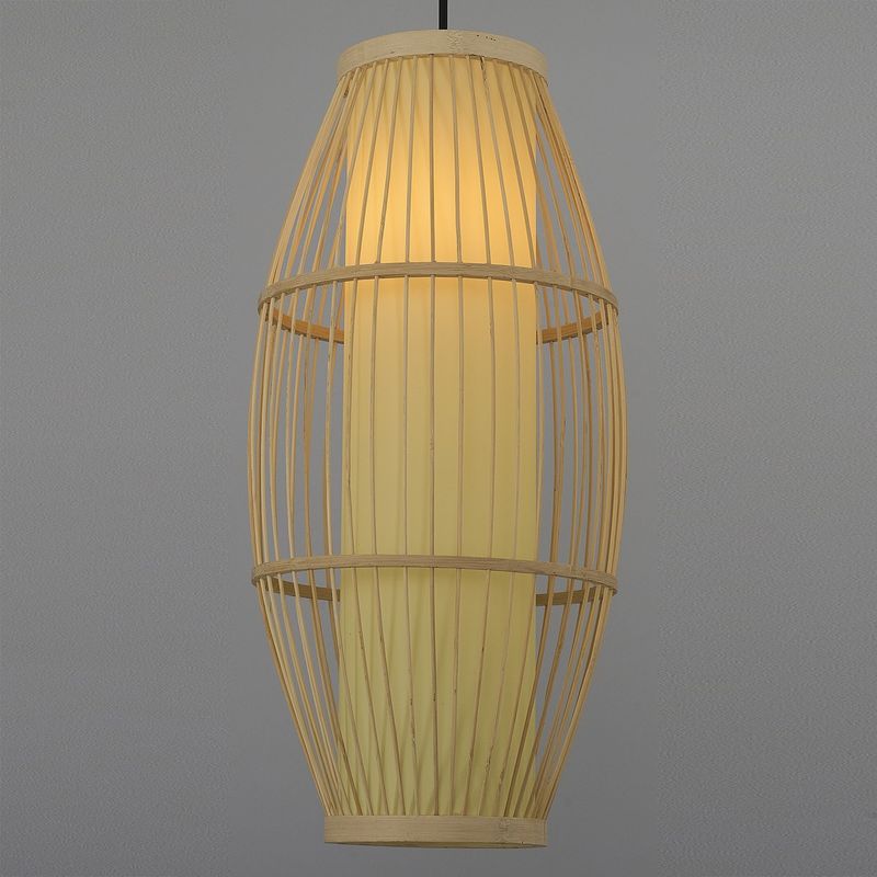 Casa si Gradina - Corpuri si surse de iluminat - Lustre si pendule - Candelabru, Opviq, plastic si ratan, stejar, diametru 20 cm, inaltime 120 cm, 701CHD1728 - Infinity.ro