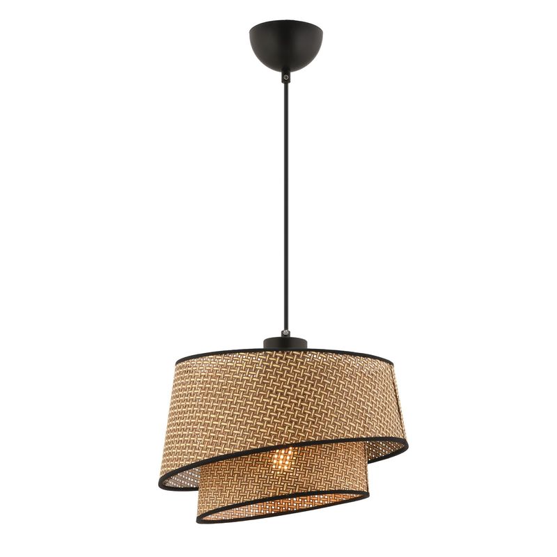 Casa si Gradina - Corpuri si surse de iluminat - Lustre si pendule - Candelabru, Opviq, corp metalic, bej si negru, 32x32 cm, inaltime 65 cm - Infinity.ro