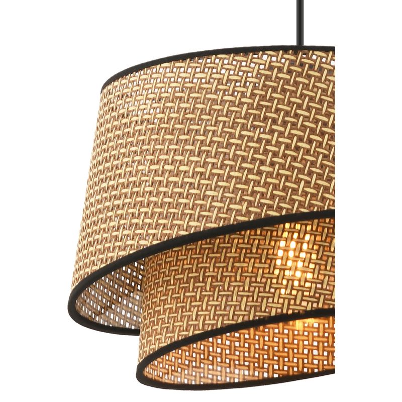 Casa si Gradina - Corpuri si surse de iluminat - Lustre si pendule - Candelabru, Opviq, corp metalic, bej si negru, 32x32 cm, inaltime 65 cm - Infinity.ro