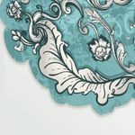 Casa si Gradina - Textile si covoare - Covoare - Covorase intrare - Covoras de intrare, Conceptum Hypnose, turcoaz, 80x200 cm, 100% poliester, antiderapant, lavabil la masina - Infinity.ro