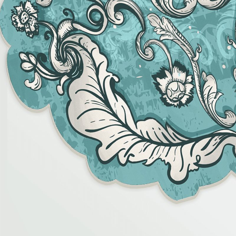 Casa si Gradina - Textile si covoare - Covoare - Covorase intrare - Covoras de intrare, Conceptum Hypnose, turcoaz, 80x200 cm, 100% poliester, antiderapant, lavabil la masina - Infinity.ro