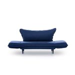 Casa si Gradina - Mobilier - Canapele si coltare - Canapele - Canapea extensibila, Hanah Home, stofa in, albastru marin, 200x70 cm - Infinity.ro