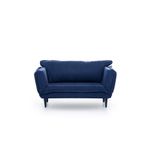 Casa si Gradina - Mobilier - Canapele si coltare - Canapele - Canapea extensibila, Hanah Home, stofa in, albastru marin, 200x70 cm - Infinity.ro