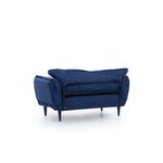 Casa si Gradina - Mobilier - Canapele si coltare - Canapele - Canapea extensibila, Hanah Home, stofa in, albastru marin, 200x70 cm - Infinity.ro