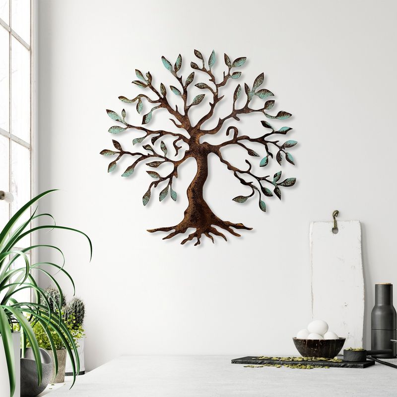 Casa si Gradina - Decoratiuni - Decoratiuni perete - Accesoriu decorativ de perete, Wallxpert, metal, multicolor, 60x60 cm, 891TNL2427 - Infinity.ro