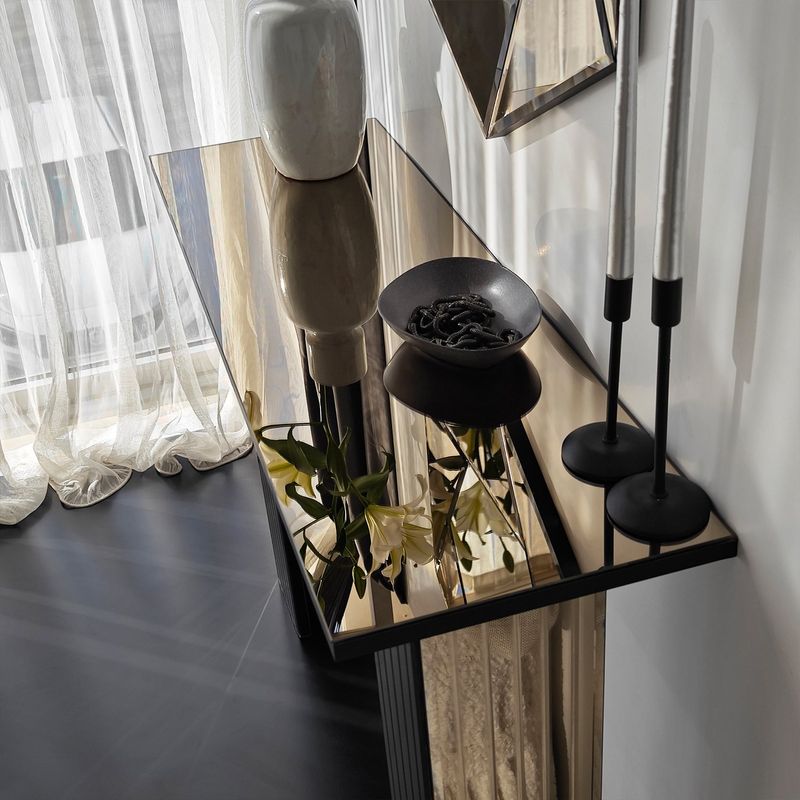 Casa si Gradina - Mobilier - Comode si corpuri - Comode - Comoda, Hanah Home, pal melaminat, bronz, 105x34x80 cm, 552NOS2484 - Infinity.ro