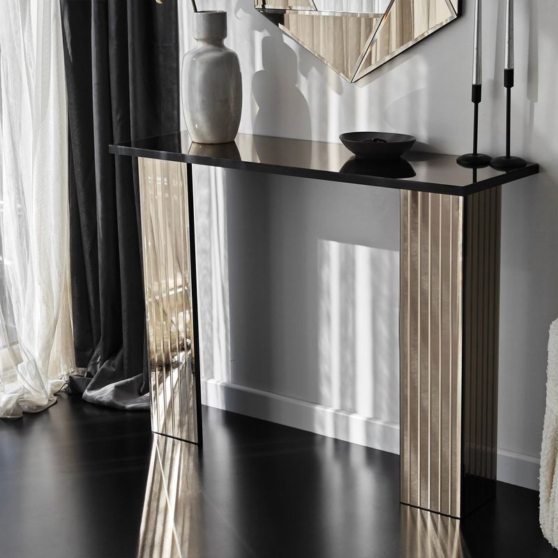 Casa si Gradina - Mobilier - Comode si corpuri - Comode - Comoda, Hanah Home, pal melaminat, bronz, 105x34x80 cm, 552NOS2484 - Infinity.ro