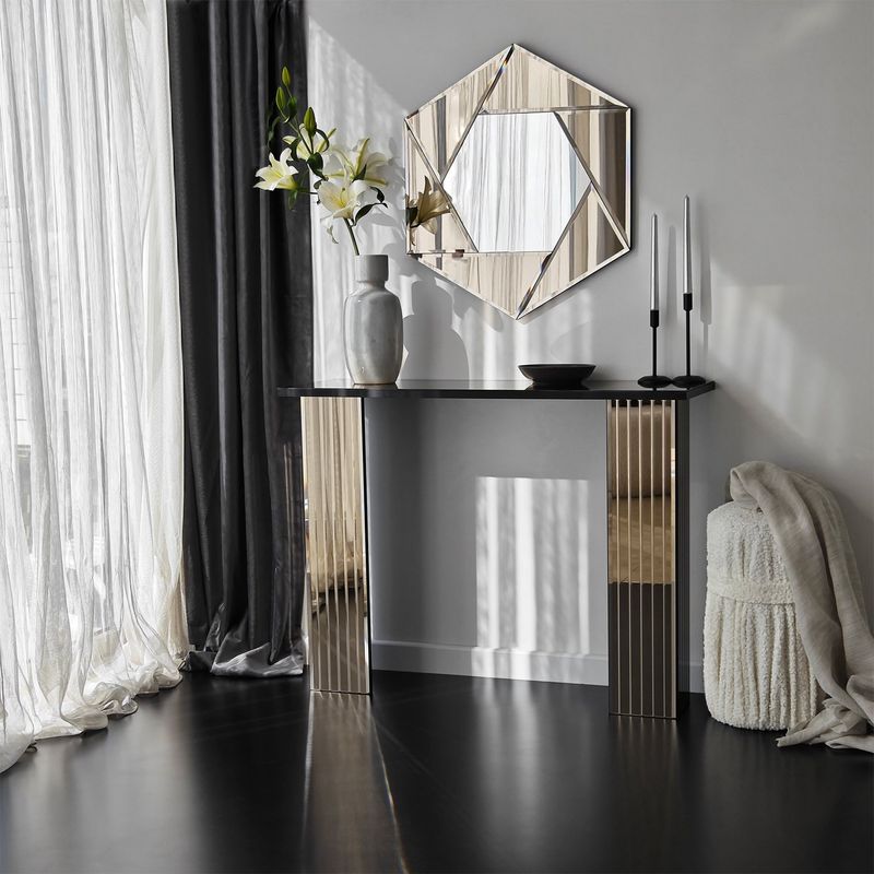 Casa si Gradina - Mobilier - Comode si corpuri - Comode - Comoda, Hanah Home, pal melaminat, bronz, 105x34x80 cm, 552NOS2484 - Infinity.ro