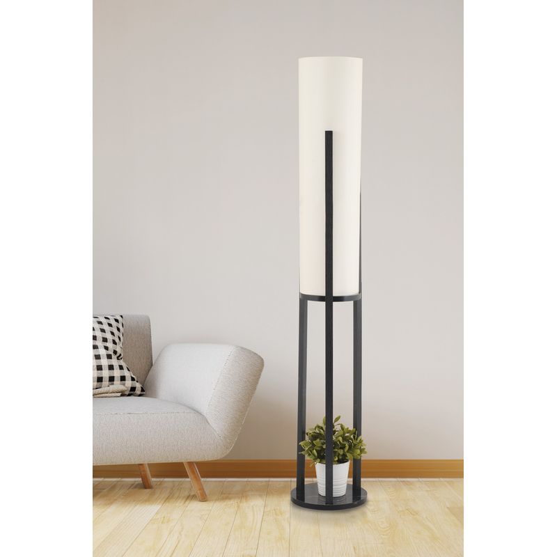 Casa si Gradina - Corpuri si surse de iluminat - Veioze si lampi - Lampadare - Lampadar, Opviq, pal, negru, 135 cm - Infinity.ro