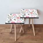 Casa si Gradina - Mobilier - Mese si birouri - Masute de cafea - Set masute de cafea, Hanah Home, mdf, multicolor, 35x47x35 cm, 2 piese, 481LNA2439 - Infinity.ro