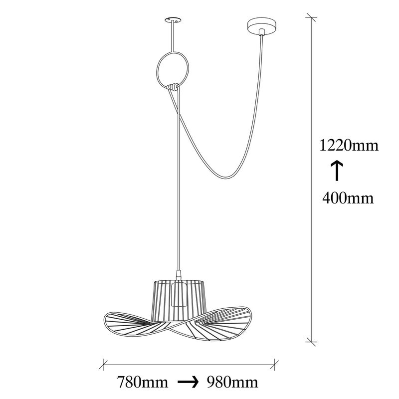 Casa si Gradina - Corpuri si surse de iluminat - Lustre si pendule - Candelabru, Opviq, metal, negru, 98x38 cm - Infinity.ro