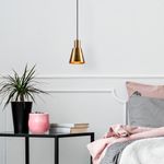 Casa si Gradina - Corpuri si surse de iluminat - Lustre si pendule - Candelabru, Opviq, metal, auriu negru, diametru 14 cm, inaltime 114 cm - Infinity.ro