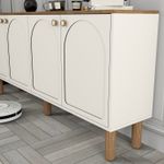Casa si Gradina - Mobilier - Comode si corpuri - Console - Consola, Hanah Home, pal melaminat, crem, 180x84x35 cm - Infinity.ro