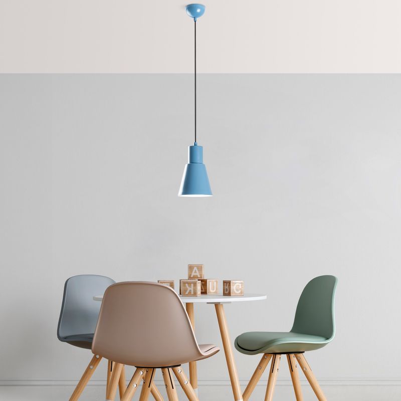 Casa si Gradina - Corpuri si surse de iluminat - Lustre si pendule - Candelabru, Opviq, metal, albastru deschis, inaltime reglabila, 892OPV2043 - Infinity.ro