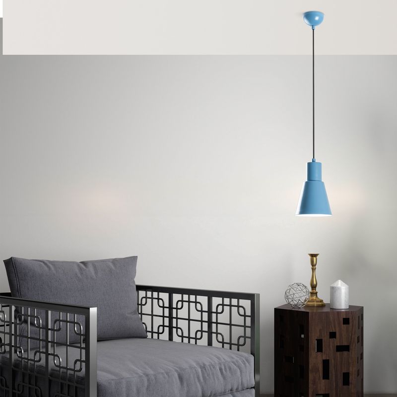 Casa si Gradina - Corpuri si surse de iluminat - Lustre si pendule - Candelabru, Opviq, metal, albastru deschis, inaltime reglabila, 892OPV2043 - Infinity.ro