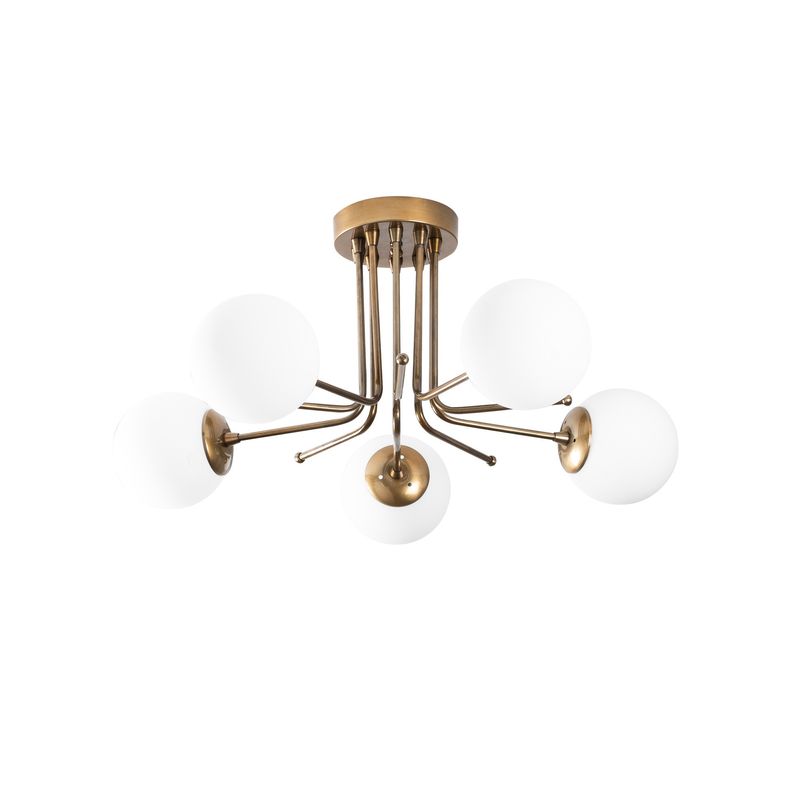 Casa si Gradina - Corpuri si surse de iluminat - Lustre si pendule - Candelabru, Opviq, fier, auriu alb, 80x80x34 cm - Infinity.ro