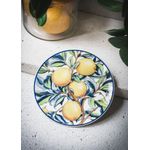 Casa si Gradina - Bucatarie si vesela - Vesela si tacamuri - Vesela desert - Set farfurii desert, Hermia, ceramica, galben, 19x19x2 cm, 6 piese, 280TMA2208 - Infinity.ro