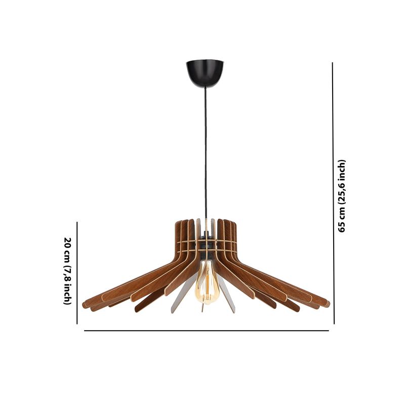 Casa si Gradina - Corpuri si surse de iluminat - Lustre si pendule - Candelabru, Opviq, mdf, nuc, 59x20x65 cm - Infinity.ro