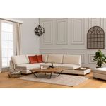 Casa si Gradina - Mobilier - Canapele si coltare - Coltare - Coltar, Hanah Home, lemn fag si pal, bej, 193x313x97 cm - Infinity.ro