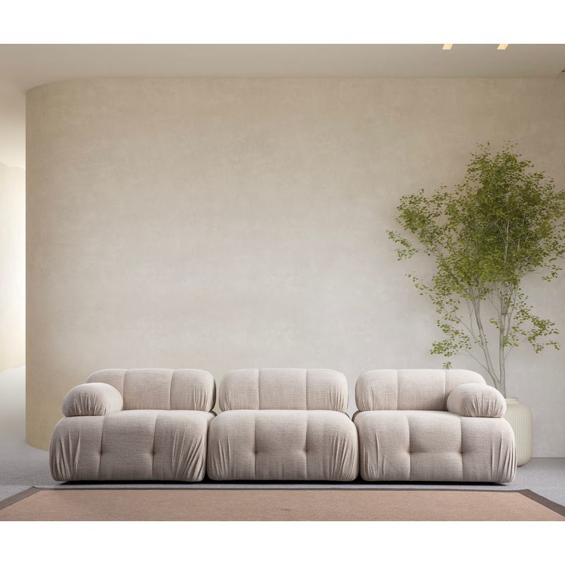 Casa si Gradina - Mobilier - Canapele si coltare - Canapele - Canapea 3 locuri, Atelier Del Sofa, lemn fag si pal, crem, 290x95x75 cm - Infinity.ro