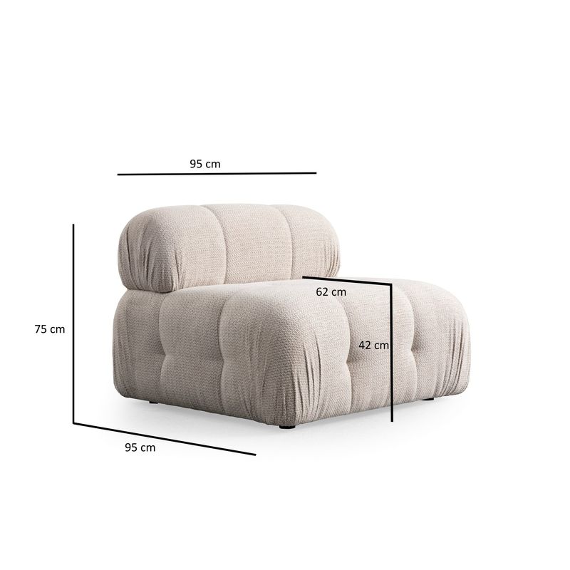 Casa si Gradina - Mobilier - Canapele si coltare - Canapele - Canapea 3 locuri, Atelier Del Sofa, lemn fag si pal, crem, 290x95x75 cm - Infinity.ro