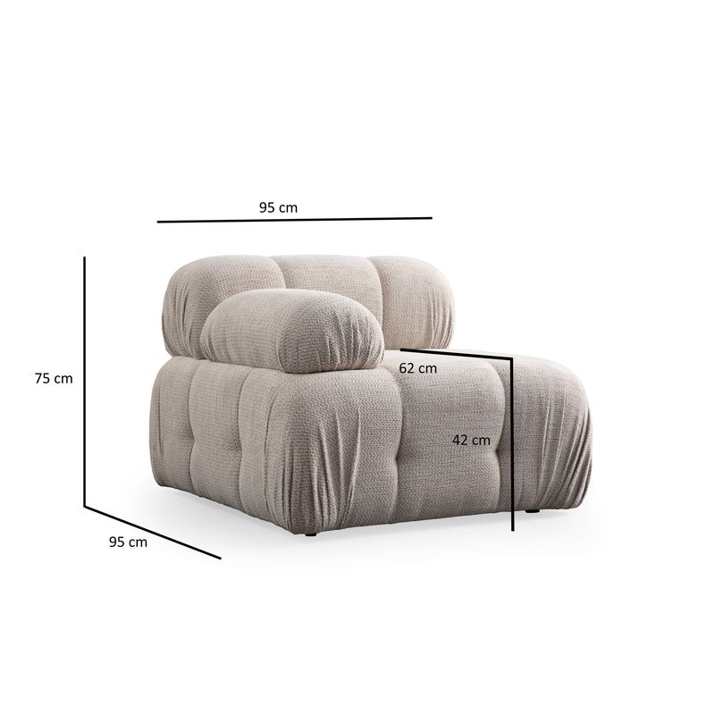 Casa si Gradina - Mobilier - Canapele si coltare - Canapele - Canapea 3 locuri, Atelier Del Sofa, lemn fag si pal, crem, 290x95x75 cm - Infinity.ro