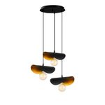 Casa si Gradina - Corpuri si surse de iluminat - Lustre si pendule - Lustra, Opviq, fier, negru auriu, 45x106 cm - Infinity.ro