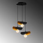 Casa si Gradina - Corpuri si surse de iluminat - Lustre si pendule - Lustra, Opviq, fier, negru auriu, 45x106 cm - Infinity.ro
