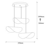 Casa si Gradina - Corpuri si surse de iluminat - Lustre si pendule - Lustra, Opviq, fier, negru auriu, 45x106 cm - Infinity.ro