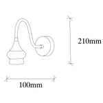 Casa si Gradina - Corpuri si surse de iluminat - Plafoniere, aplice si spoturi - Aplica, Opviq, metal, negru, 10x31 cm - Infinity.ro