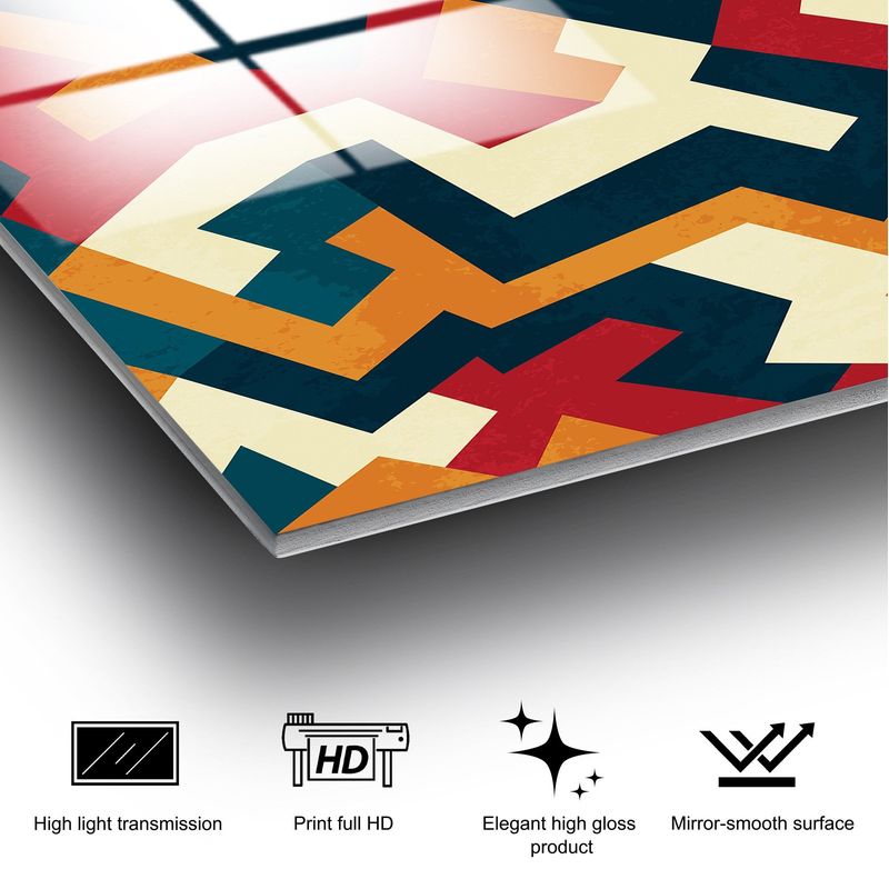 Casa si Gradina - Decoratiuni - Tablouri - Tablou decorativ, Wallxpert, sticla temperata, multicolor, 50x50 cm, 123BZM2314 - Infinity.ro