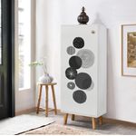 Casa si Gradina - Mobilier - Organizare si depozitare - Organizator incaltaminte - Dulap pentru pantofi, Hanah Home, pal melaminat, alb, 50x38x135 cm, 869VEL8592 - Infinity.ro
