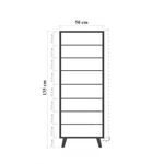 Casa si Gradina - Mobilier - Organizare si depozitare - Organizator incaltaminte - Dulap pentru pantofi, Hanah Home, pal melaminat, alb, 50x38x135 cm, 869VEL8592 - Infinity.ro