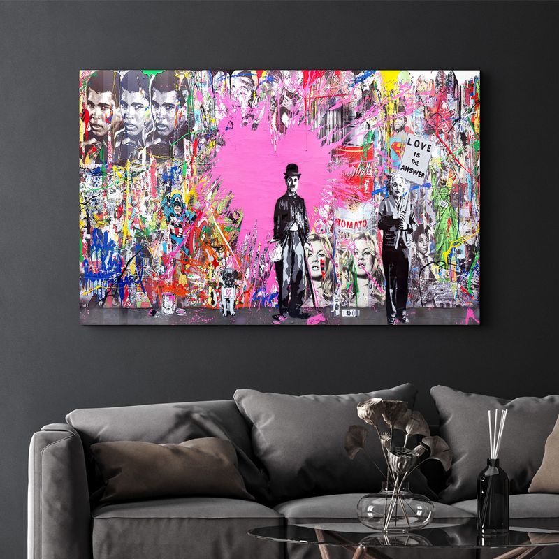 Casa si Gradina - Decoratiuni - Tablouri - Tablou decorativ, Wallxpert, sticla temperata, multicolor, 70x110 cm, 672BRS1799 - Infinity.ro