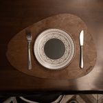 Casa si Gradina - Textile si covoare - Textile bucatarie - Fete de masa - Set suporturi de masa, Hermia, lemn, wenge, 33x45 cm, 6 bucati, 790PYN1166 - Infinity.ro