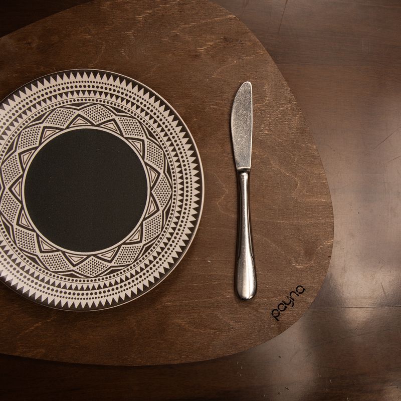 Casa si Gradina - Textile si covoare - Textile bucatarie - Fete de masa - Set suporturi de masa, Hermia, lemn, wenge, 33x45 cm, 6 bucati, 790PYN1166 - Infinity.ro