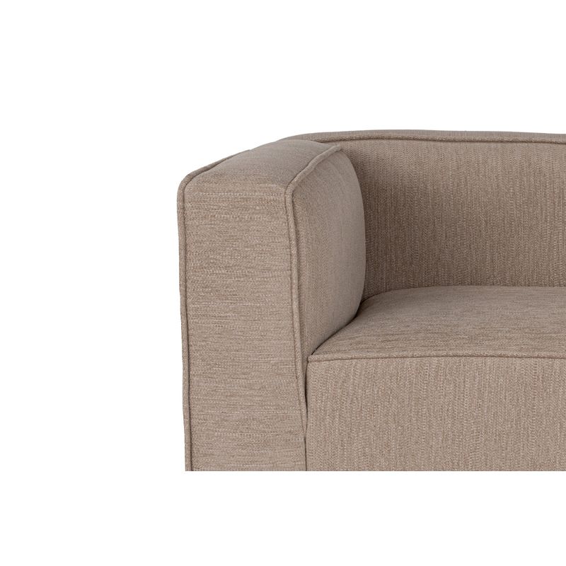Casa si Gradina - Mobilier - Canapele si coltare - Canapele - Canapea 3 locuri, Atelier Del Sofa, lemn de fag, cappuccino, 250x90x69 cm - Infinity.ro