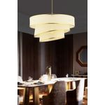 Casa si Gradina - Corpuri si surse de iluminat - Lustre si pendule - Candelabru, Opviq, metal, alb auriu, 40x40x72 cm - Infinity.ro