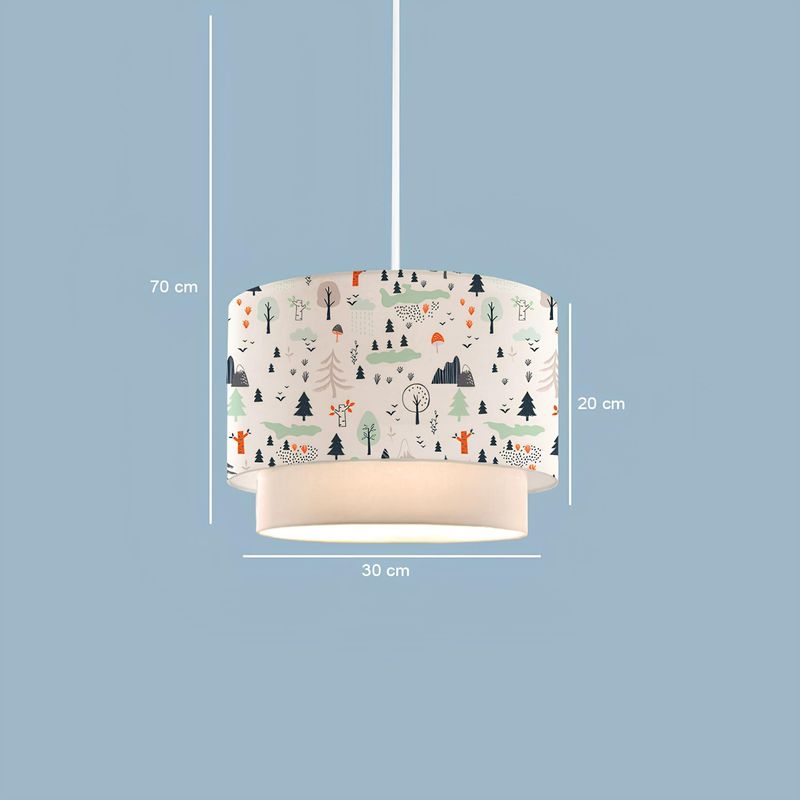 Casa si Gradina - Corpuri si surse de iluminat - Lustre si pendule - Candelabru, Opviq, material textil, multicolor, 30x20 cm - Infinity.ro