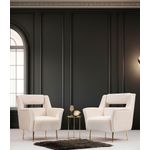 Casa si Gradina - Mobilier - Scaune si fotolii - Fotolii - Fotoliu, Hanah Home, poliester, crem, 79x93x76 cm - Infinity.ro