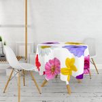 Casa si Gradina - Textile si covoare - Textile bucatarie - Fete de masa - Fata de masa, Hermia, multicolor, diametru 160 cm, 100% poliester, imprimare 3d, 994PRL1123 - Infinity.ro