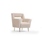Casa si Gradina - Mobilier - Scaune si fotolii - Fotolii - Fotoliu, Hanah Home, poliester, crem, 79x93x76 cm - Infinity.ro