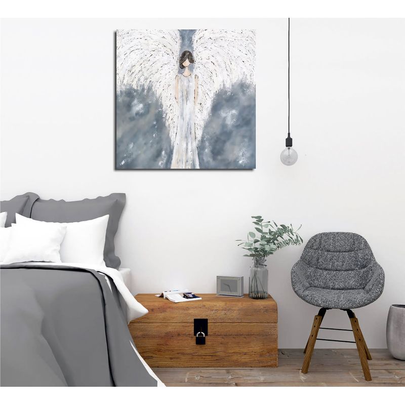 Casa si Gradina - Decoratiuni - Tablouri - Tablou decorativ, Wallxpert, panza, multicolor, 45x45 cm, rama lemn, 843CHB1091 - Infinity.ro