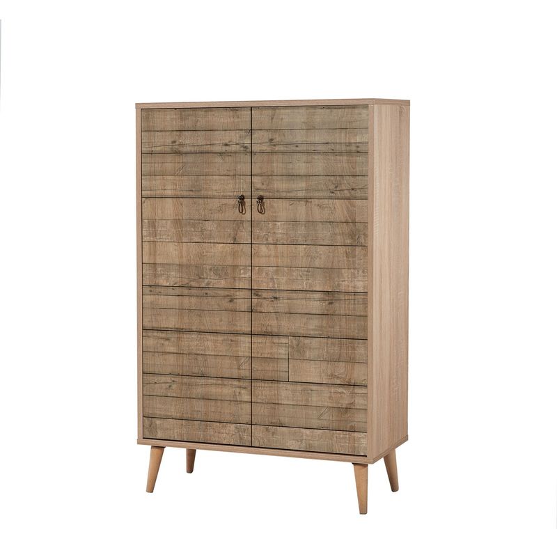Casa si Gradina - Mobilier - Dulapuri si sifoniere - Dulapuri - Dulap multifunctional, Hanah Home, pal melaminat, stejar sonoma, 80x36x127 cm, 863SPH3928 - Infinity.ro