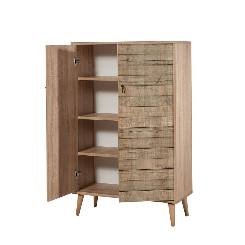 Casa si Gradina - Mobilier - Dulapuri si sifoniere - Dulapuri - Dulap multifunctional, Hanah Home, pal melaminat, stejar sonoma, 80x36x127 cm, 863SPH3928 - Infinity.ro