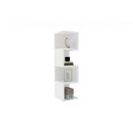 Casa si Gradina - Mobilier - Biblioteci si rafturi - Biblioteci - Biblioteca, Hanah Home, pal melaminat, alb, 25x27x95 cm - Infinity.ro