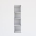 Casa si Gradina - Mobilier - Biblioteci si rafturi - Biblioteci - Biblioteca, Hanah Home, pal melaminat, alb, 25x27x95 cm - Infinity.ro