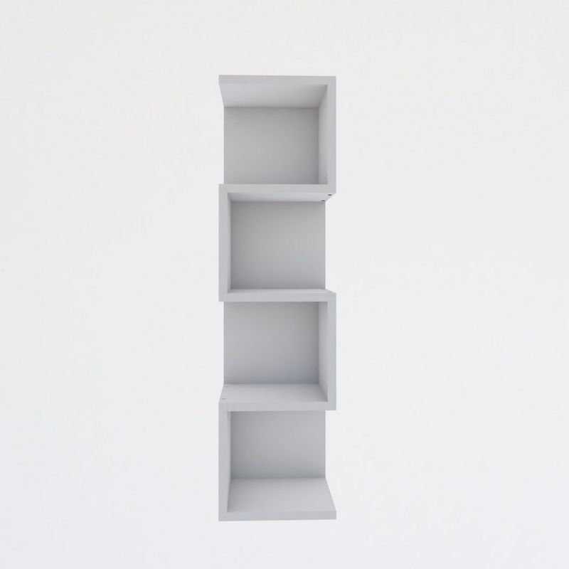 Casa si Gradina - Mobilier - Biblioteci si rafturi - Biblioteci - Biblioteca, Hanah Home, pal melaminat, alb, 25x27x95 cm - Infinity.ro