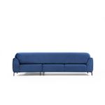 Casa si Gradina - Mobilier - Canapele si coltare - Coltare - Coltar extensibil, Hanah Home, lemn fag si panouri aglomerate, albastru marin, 287x169x96 cm - Infinity.ro